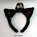 Black cat ear headband with lamps